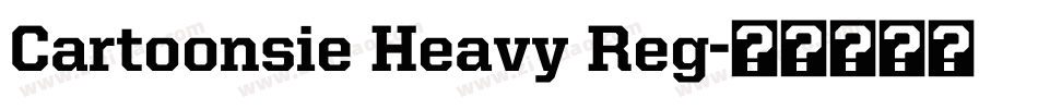 Cartoonsie Heavy Reg字体转换